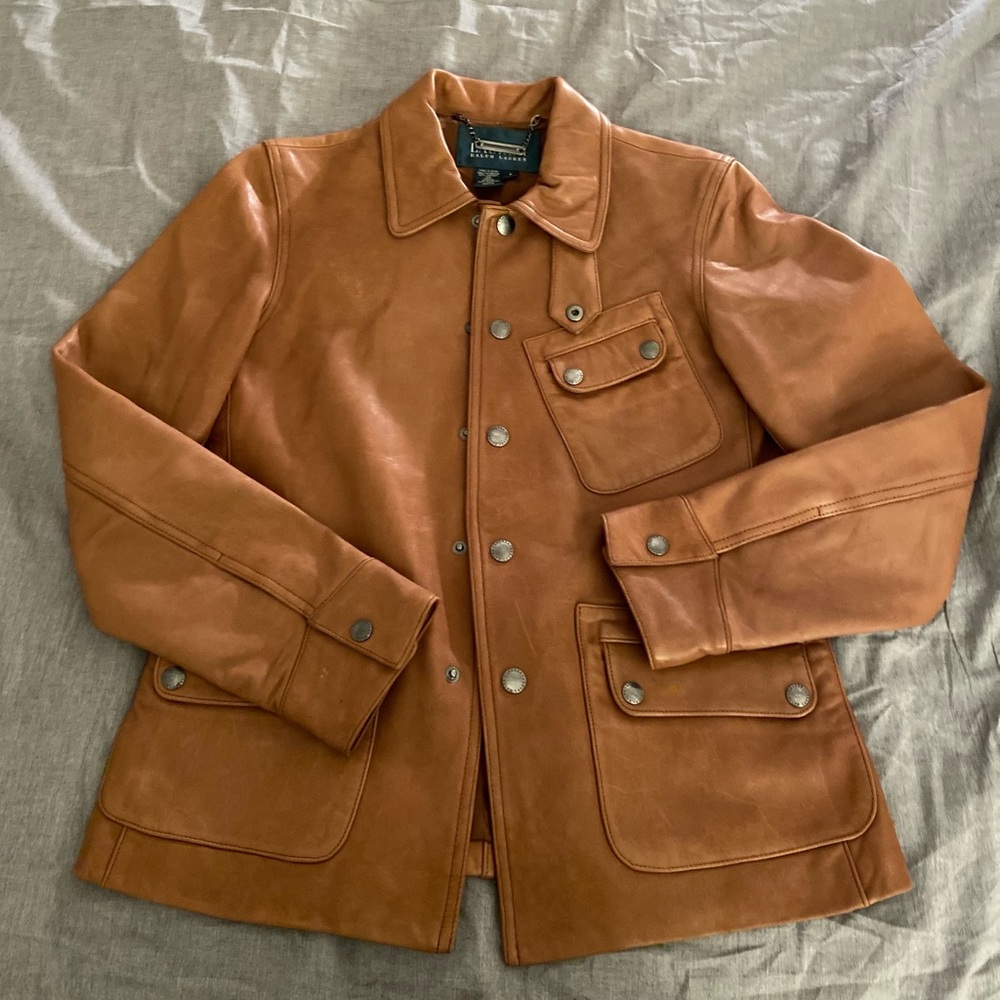 Ralph Lauren Leather Jacket (Size Small) - Picture 3 of 3